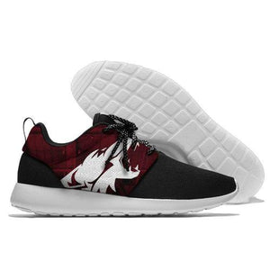 Men Arizona Coyotes Roshe Style Lightweight Running Shoes - Black And Red 5