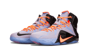 Nike Lebron 12 Aluminum/sunset Glow-ht Lv-blk