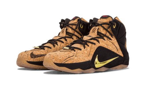 Nike Lebron 12 Ext Cork Natural/natural-blk-mtllc Gld
