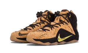 Nike Lebron 12 Ext Cork Natural/natural-blk-mtllc Gld