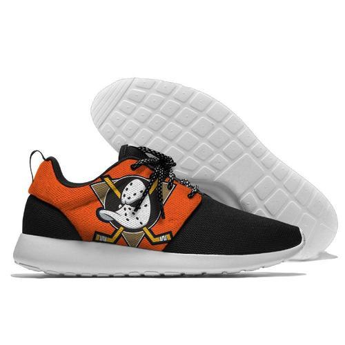 Anaheim Ducks Roshe Style Lightweight Running Shoes - Black And Orange 2