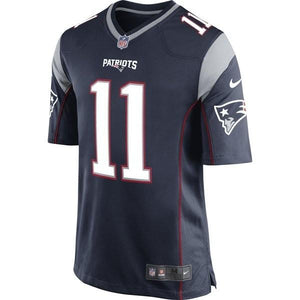 Nike Julian Edelman #11 Game Jersey Navy