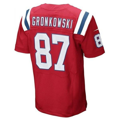 Nike Elite Rob Gronkowski #87 Throwback Jersey-Red