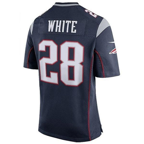 Nike James White #28 Game Jersey-Navy
