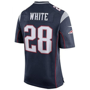 Nike James White #28 Game Jersey-Navy