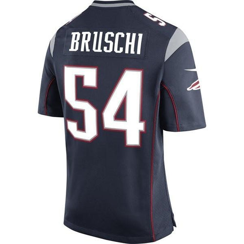 Nike Tedy Bruschi #54 Game Jersey-Navy