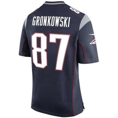 Nike Rob Gronkowski #87 Game Jersey-Navy