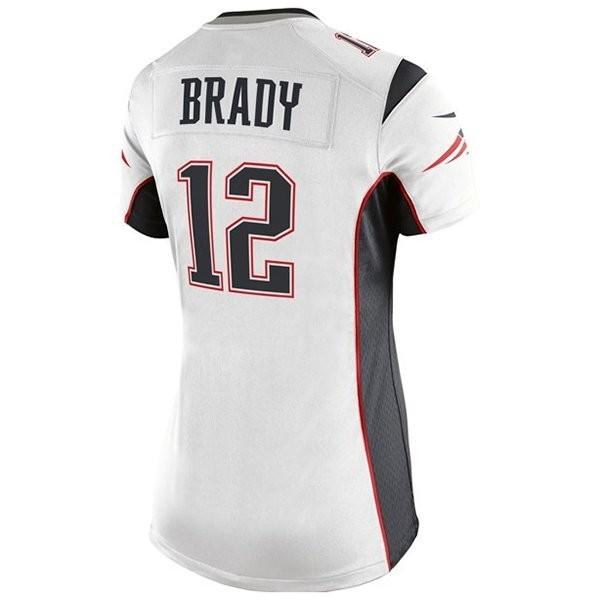 Ladies Nike Tom Brady Game Jersey-White
