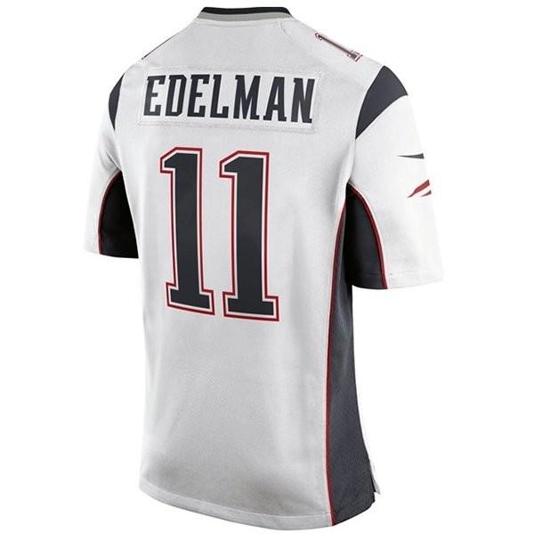 Nike Julian Edelman #11 Game Jersey-White