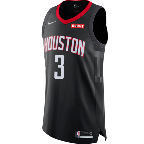 3 - Chris Paul Houston Rockets Statement Edition Authentic Jersey - Black