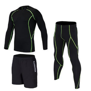 Hot compression underwear men sets 3/pc