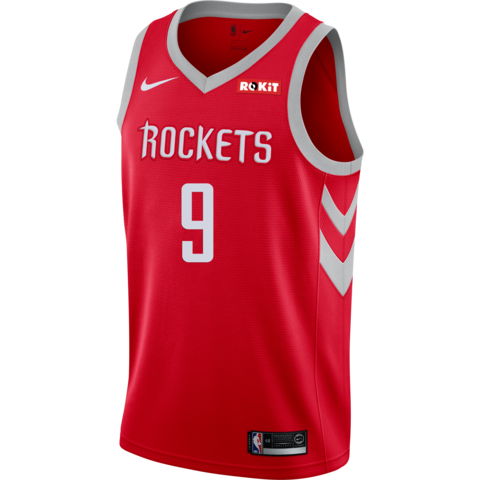 9 - Zhou Qi Houston Rockets Icon Edition Swingman Jersey - Red