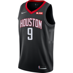 9 - Zhou Qi Houston Rockets Statement Edition Swingman Jersey - Black