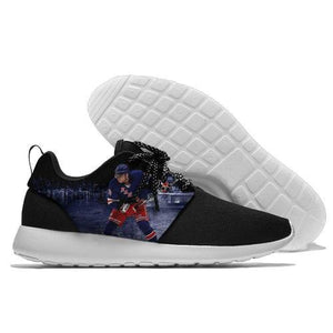 Men Chicago Blackhawks Roshe Style Lightweight Running Shoes - Black And Navy 2