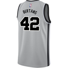 Load image into Gallery viewer, 42 - Bertans San Antonio Spurs Men&#39;s Nike 2018-19 Statement Edition Swingman Personalized Jersey  - Grey