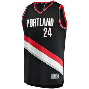 24 - Anfernee Simons Portland Trail Blazers 2018 NBA Draft First Round Pick Fast Break Jersey – Icon Edition - Icon Edition - Black