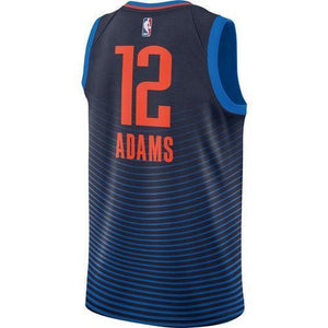 12 - Oklahoma City Thunder Nike Youth Adams Statement Swingman Jersey - Navy