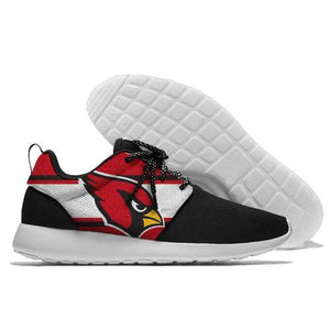 Men Arizona Cardinals Roshe Style Lightweight Running Shoes - Black And Red 3