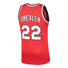 Load image into Gallery viewer, 22 - Clyde Drexler Red Portland Trail Blazers Hardwood Classics Swingman Jersey - Red