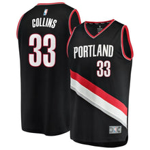 Load image into Gallery viewer, 33 - Zach Collins Portland Trail Blazers Fast Break Player Jersey - Icon Edition - Black