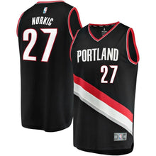 Load image into Gallery viewer, 27 - Jusuf Nurkic Black Portland Trail Blazers Fast Break Team Color Player Jersey - Icon Edition - Black