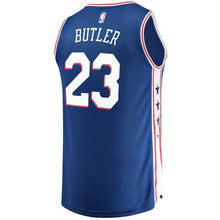 Load image into Gallery viewer, 23 - Men&#39;s Fanatics Branded Jimmy Butler Royal Philadelphia 76ers Fast Break Replica Jersey- Icon Edition - Royal