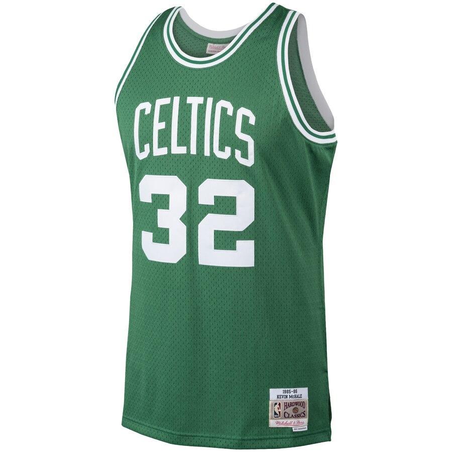 32 - Men's Mitchell & Ness Kevin McHale Kelly Green Boston Celtics 1986-87 Hardwood Classics Swingman Jersey - Green