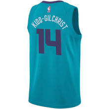 Load image into Gallery viewer, 14 - Men&#39;s Jordan Brand Michael Kidd-Gilchrist Teal Charlotte Hornets Swingman Sponsor Patch Jersey – Icon Edition - Aqua