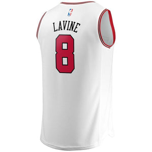 8 - Men's Fanatics Branded Zach LaVine White Chicago Bulls Fast Break Replica Jersey – Association Edition - White