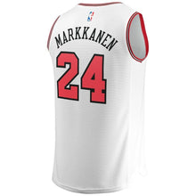 Load image into Gallery viewer, 24 - Men&#39;s Fanatics Branded Lauri Markkanen White Chicago Bulls Fast Break Replica Jersey - Association Edition - White