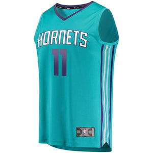 11 - Men's Fanatics Branded Zach Smith Teal Charlotte Hornets Fast Break Replica Jersey – Icon Edition  - Aqua