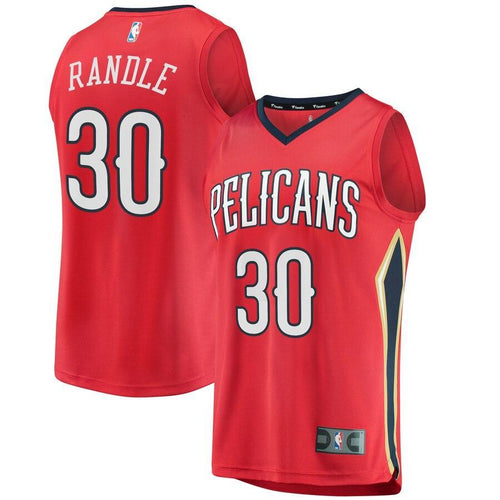30 - Men's Fanatics Branded Julius Randle Red New Orleans Pelicans Fast Break Replica Player Jersey - Statement Edition - Red