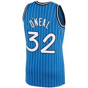 32 - Men's Mitchell & Ness Shaquille O'Neal Blue Orlando Magic 1994-95 Hardwood Classics Swingman Jersey - Blue