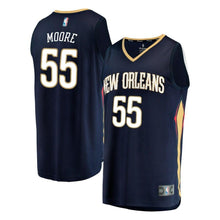 Load image into Gallery viewer, 55 - Men&#39;s Fanatics Branded E&#39;Twaun Moore Navy New Orleans Pelicans Fast Break Replica Player Jersey - Icon Edition - Navy