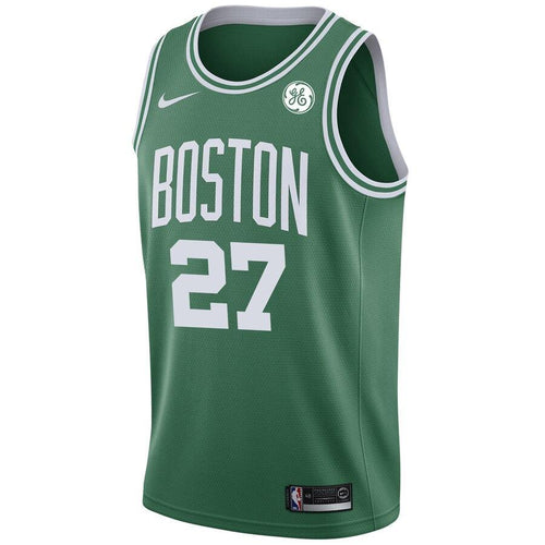 27  - Men's Nike Daniel Theis Green Boston Celtics Swingman Sponsor Patch Jersey - Icon Edition - Green