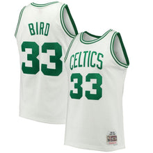 Load image into Gallery viewer, 33-Men&#39;s Mitchell &amp; Ness Larry Bird White Boston Celtics 1985-86 Hardwood Classics Swingman Jersey - White