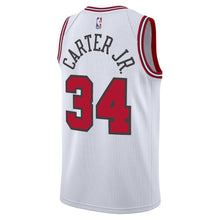 Load image into Gallery viewer, 34 - Men&#39;s Nike Wendell Carter Jr. White Chicago Bulls Swingman Sponsor Patch Jersey - Association Edition - White