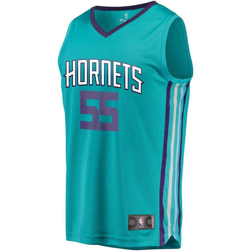 55 - Youth Fanatics Branded J.P. Macura Teal Charlotte Hornets Fast Break Player Jersey - Icon Edition - Aqua