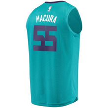 Load image into Gallery viewer, 55 - Youth Fanatics Branded J.P. Macura Teal Charlotte Hornets Fast Break Player Jersey - Icon Edition - Aqua