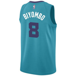 8 - Men's Jordan Brand Michael Kidd-Gilchrist Teal Charlotte Hornets Swingman Sponsor Patch Jersey – Icon Edition - Aqua