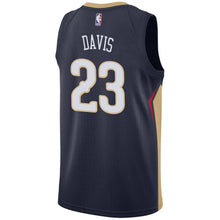 Load image into Gallery viewer, 23 - Men&#39;s Nike Anthony Davis Navy New Orleans Pelicans Swingman Sponsor Patch Jersey- Navy