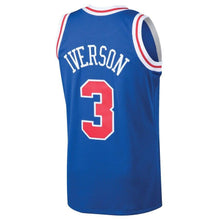Load image into Gallery viewer, 3 - Men&#39;s Mitchell &amp; Ness Allen Iverson Royal Philadelphia 76ers 1996-97 Hardwood Classics Swingman Jersey - Royal