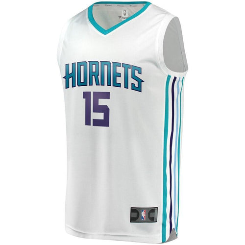 15 - Men's Fanatics Branded Kemba Walker White Charlotte Hornets Fast Break Replica Jersey - Association Edition  - White