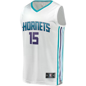 15 - Men's Fanatics Branded Kemba Walker White Charlotte Hornets Fast Break Replica Jersey - Association Edition  - White