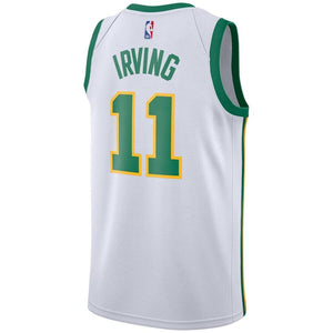 11 - Men's Nike Kyrie Irving White Boston Celtics City Edition Swingman Jersey - White