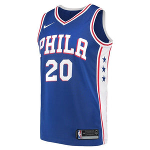 20 - Men's Nike Markelle Fultz Blue Philadelphia 76ers Swingman Jersey - Icon Edition - Royal