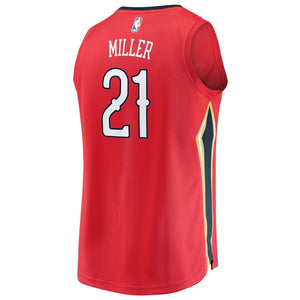 21 - Men's Fanatics Branded Darius Miller Red New Orleans Pelicans Fast Break Replica Player Jersey - Statement Edition - Red