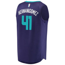 Load image into Gallery viewer, 41 - Men&#39;s Fanatics Branded Willy Hernangomez Purple Charlotte Hornets Fast Break Replica Player Jersey - Statement Edition - Purple