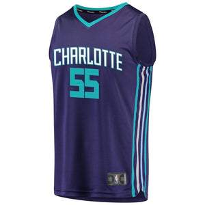 55 - Men's Fanatics Branded J.P. Macura Purple Charlotte Hornets Fast Break Replica Player Jersey - Statement Edition - Purple