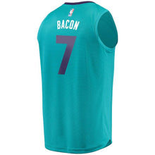 Load image into Gallery viewer, 7 - Men&#39;s Fanatics Branded Dwayne Bacon Teal Charlotte Hornets Fast Break Replica Player Jersey - Icon Edition - Aqua